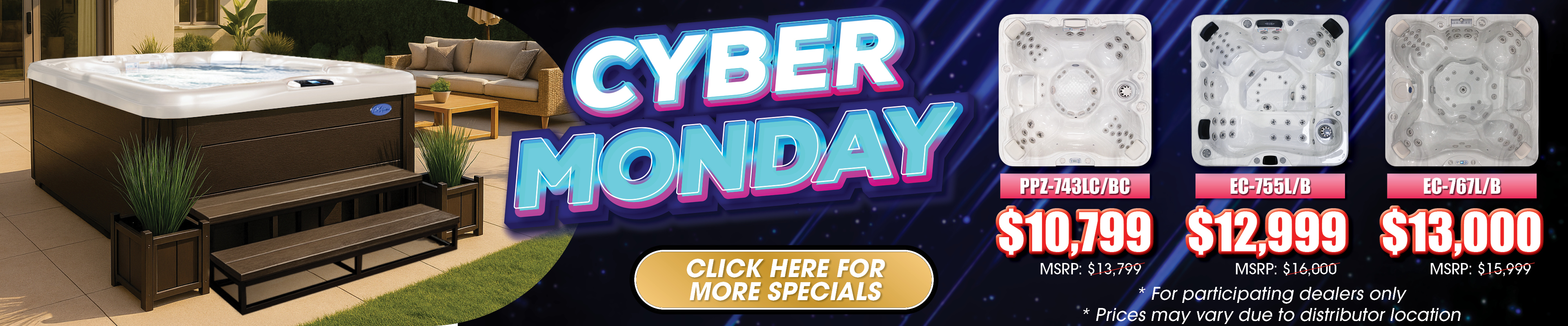 Calspas hot tub being used in a family setting - Flowermound