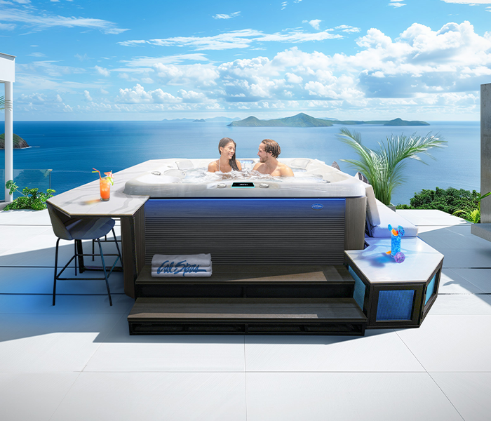 Calspas hot tub being used in a family setting - Flowermound
